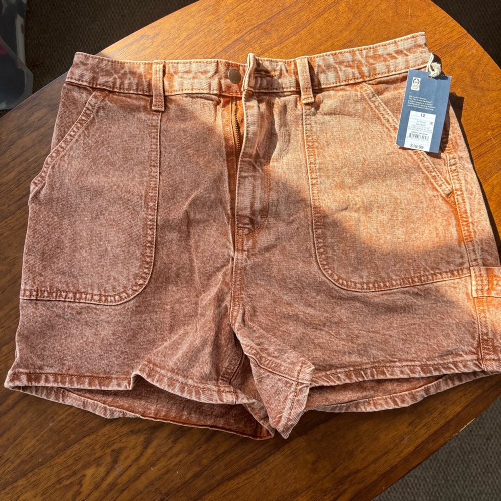 Orange Carpenter Shorts
